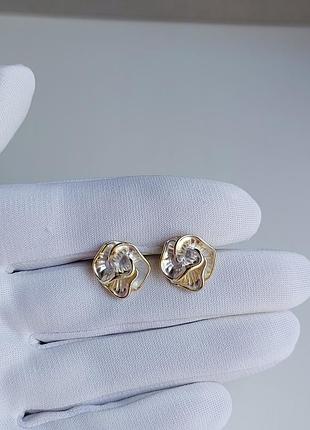 Сережки біжутерія з емаллю