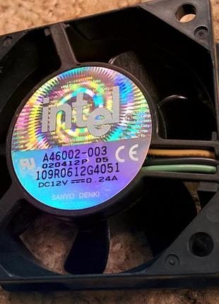 Якісні вентилятори 60х60х25мм "intel" 12 0.24а підшипник