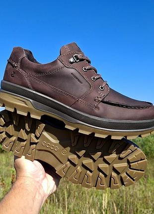 Низкие мужские ботинкиecco rugged track waterproof, 43р.