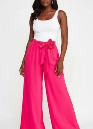 Шикарные женские малиновые брюки бренда primark,