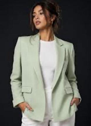 Стильний м'ятний піджак (блейзер) only, розмір s (вільний крій)