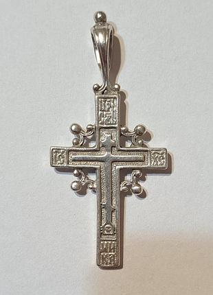 Хрестик, срібло 925, (проба,герб україни)харків.