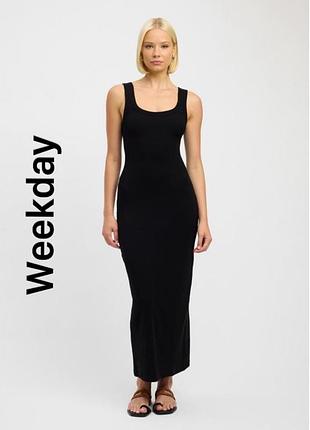 Платье-майка weekday длинное
