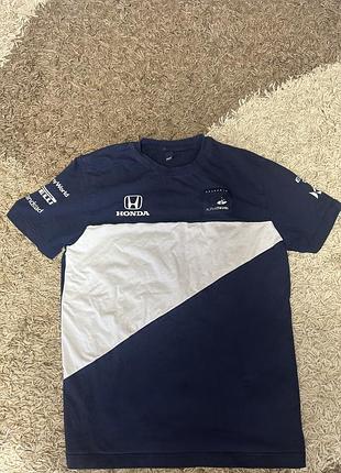 Оригінальна футболка scuderia alphatauri honda f1 team (m) мерч формули 1