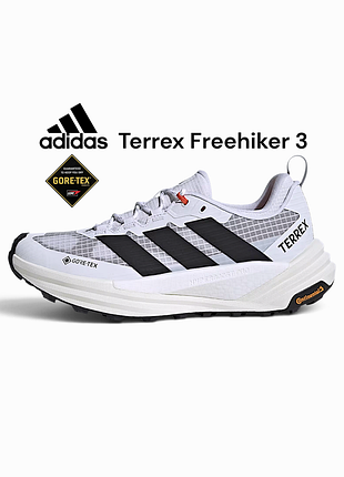 👟adidas terrex freehiker 3 low gore-tex 'white black'