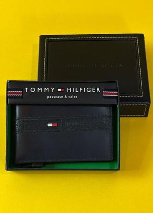 Мужской кожаный кошелек портмоне Tommy hilfiger оригинал