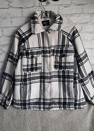 Куртка сорочка і клітину на хутрі розмір l-xl