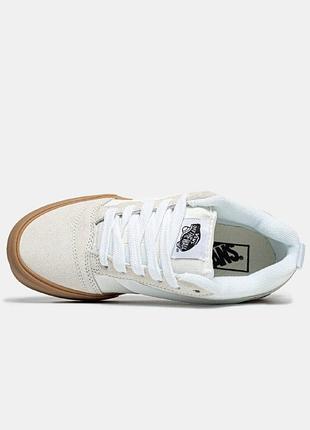 Vans knu skool marshmallow light gum 3