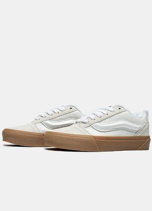 Vans knu skool marshmallow light gum 4
