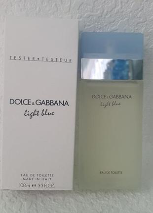 Женская туалетная вода dolce &amp; gabbana light blue объемом 100 мл,тестер оригинал