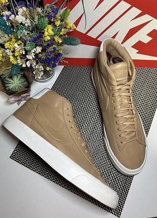 Оригінальні шкіряні кросівки nike blazer mid