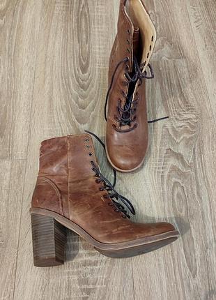 Премиальные кожаные ботинки timeberland boot company marge mid lace
