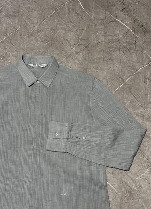 Лляна сорочка neil barrett (оригінал, made in italy) zegna gran sasso