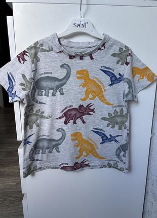 Футболка на хлопчика primark сірого кольору 116 см. 5-6 р.