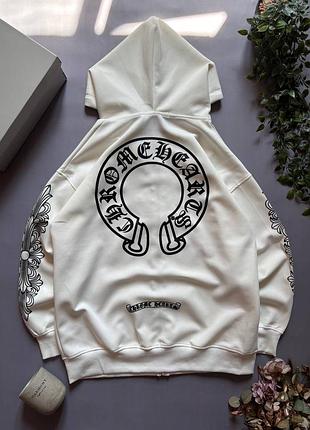 Зип худі chrome hearts 5