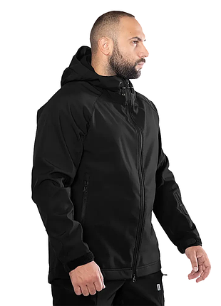Куртка тактическая rubicon softshell черная xxl