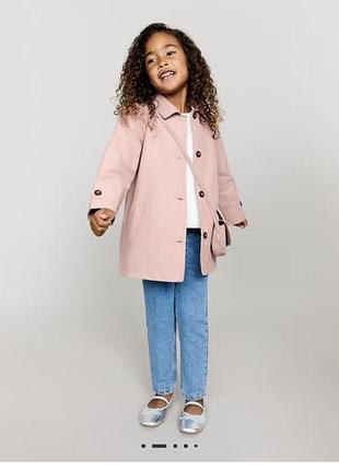 Базовий рожевий тренч від mango 3-4 роки (98-104) плащ