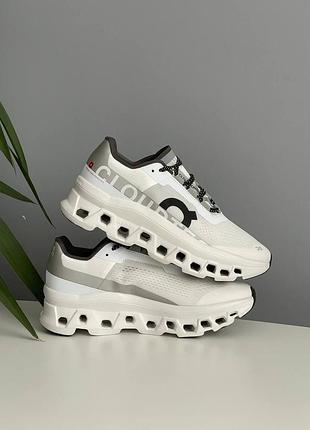 Кроссовки on cloudmonster white grey