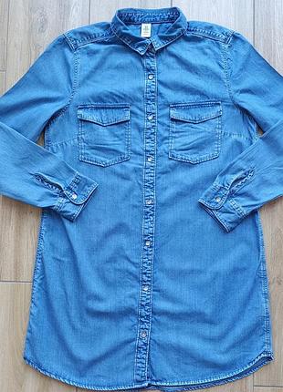 Жіноча джинсова сорочка туніка фірми denim.