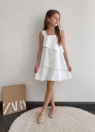 Сукня біла нарядна плаття zara