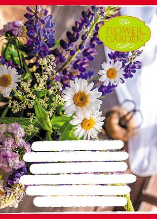 Тетрадь ученическая "the flower garden" 024-590552k-3 в клетку, 24 листа