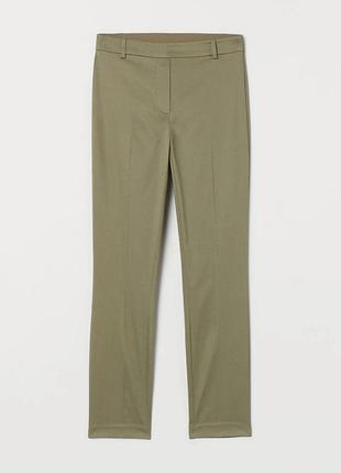 Новые зауженные брюки h&amp;m хаки / брюки чинос h&amp;m m 38 44