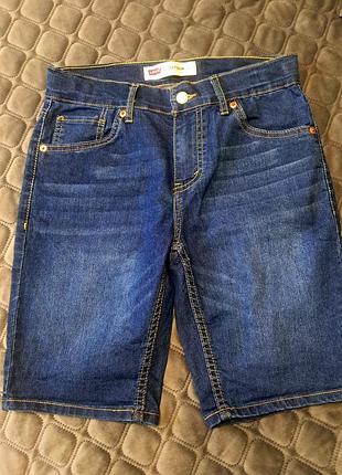 Джинсові фірмові шорти на хлопчика levi's 11-12 років