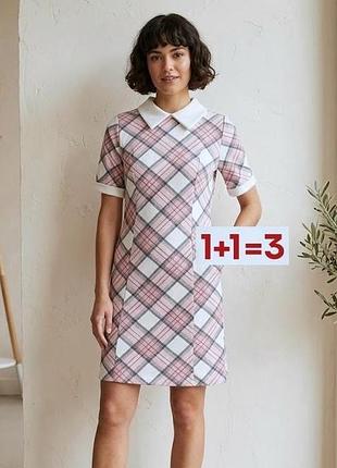 1+1=3 🎁 сукня футболка поло в клітинку від qed london