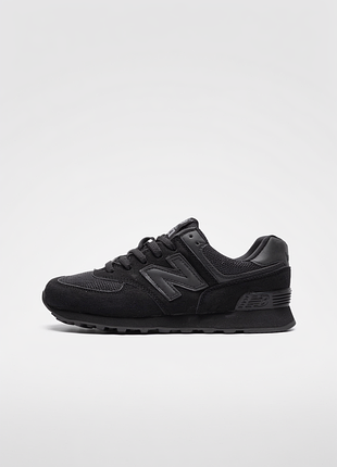 Жіночі кросівки new balance 574 black reflection нью баланс