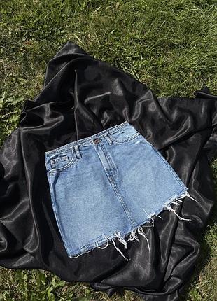 Джинсова спідниця bershka