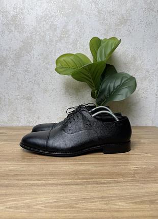 Чоловічі шкіряні туфлі hugo boss made in italy розмір 44