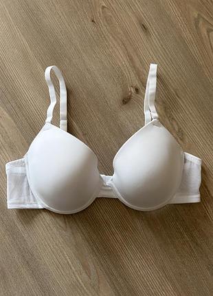 Білий базовий гладенький бюстгальтер primark