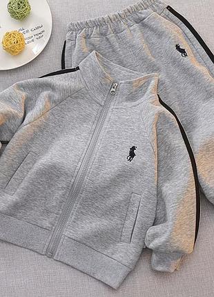 Новий дитячий трикотажний спортивний костюм polo (розмір 130)
