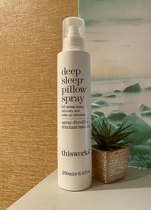 🇬🇧 люкс органіка релакс антистрес this works deep sleep pillow spray спрей для спокійного сну 250 мл з лавандою, ромашкою та ветивером thisworks