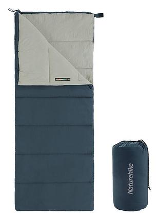 Спальный мешок naturehike f150 nh22msd05, правый, темно-голубой