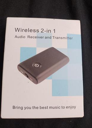Универсальный беспроводной bluetooth-адаптер 2-в-1 (приемник и передатчик), который предназначен для передачи аудиосигналов между различными устройств