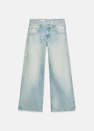 Zara джинси з подвійним поясом