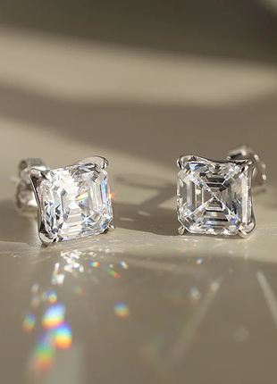 Серьги "asscher"