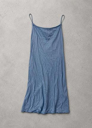 Нежное голубое платье-комбинация topshop (размер m / eur 38)