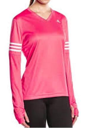 Тонкая нежно-розовая кофта adidas, оригинал, размер м, наш 44, подойдет и на s - 42.