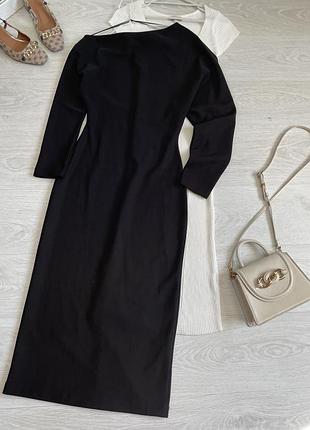 Асиметрична сукня міді zara