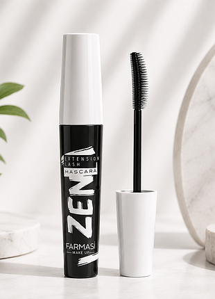 Farmasi zen extension lash mascara — туш для вій з ефектом подовження та виразного погляду