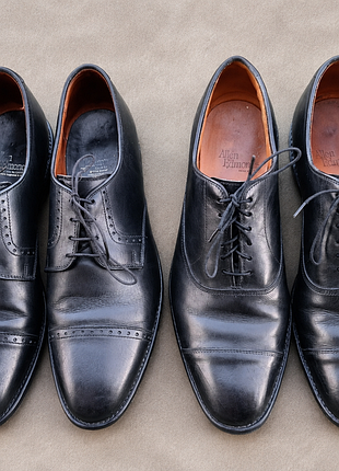 Кожаные мужские классические туфли 44/45 allen edmonds