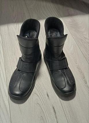 Мотоботы daytona journey xcrashix 3 черной кожи+ с мембраной gore-tex.  38-размер