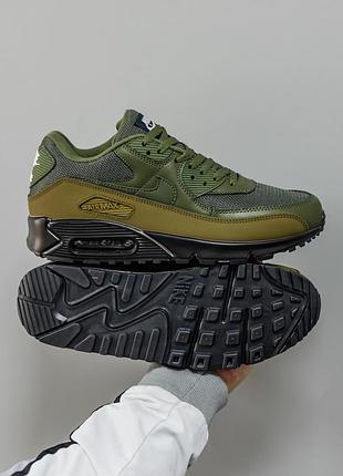 Чоловічі демісезонні повсякденні кросівки nike air max 90 premium 🔮