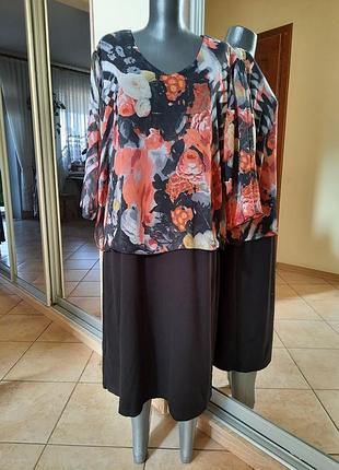 Комфортное с блузоном платье 👗