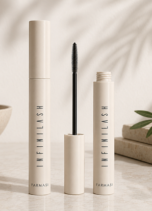 Туш для вій farmasi infinilash mascara — подовжувальна туш для виразного погляду з щіточкою-гребінцем