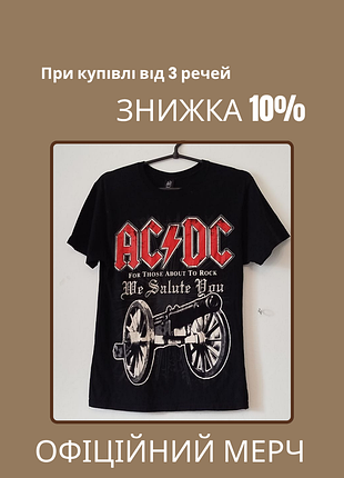 Футболка ac/dc мерч rock way