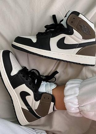 Кросівки nike air jordan 1 dark mocha кросівки