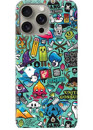 Чохол силіконовий на телефон iphone 15 pro max стікер бомбінг 1 "693u-3098-58250"